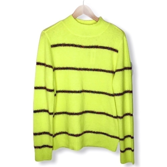TRIBEKKA 44 Citron Rainbow Tinsel Sweater - Picture 1 of 8